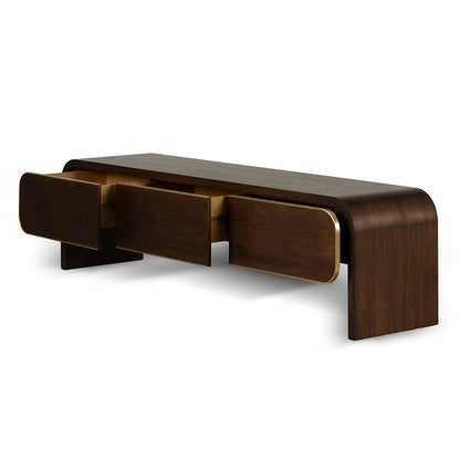 Boran 2m TV Entertainment Unit - Walnut