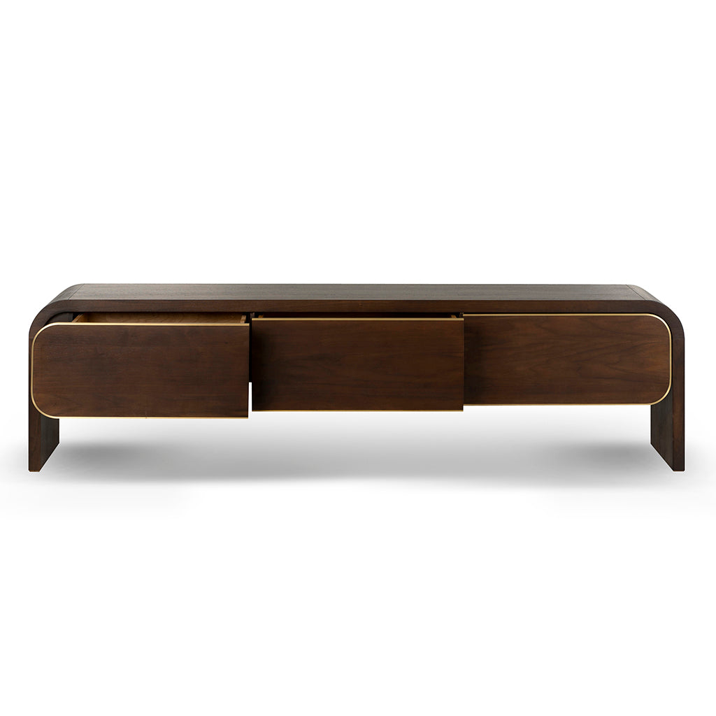 Boran 2m TV Entertainment Unit - Walnut