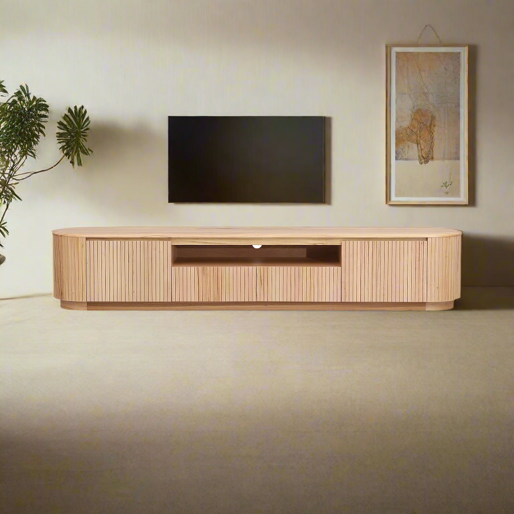 Adsila 2.4m TV Entertainment Unit - NZ Natural Ash