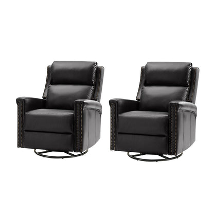 Tobias Traditional Swivel And Rocker Power Recliner Set of 2 by HULALA HOME