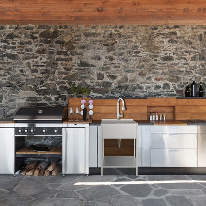 Transolid EWS-2422S 24-in W x 22-in D x 35-in H Stainless Steel Laundry Sink and Wash Stand - 24-in x 22-in