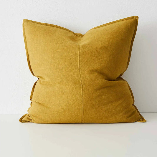 Como Linen Stonewashed Vintage Look Cushion