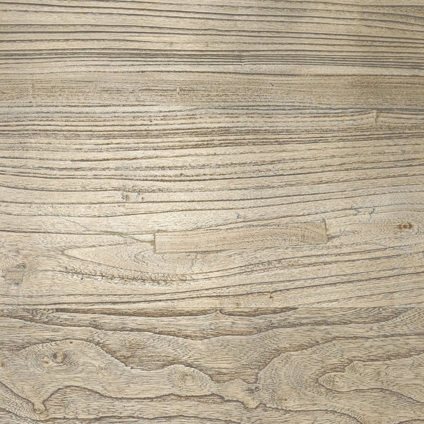 Dalton Reclaimed Elm Wood Dining Table 3m - Rustic Natural - Thick Top