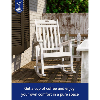 WINSOON All Weather Outdoor Rocking Chair, Set of 2
