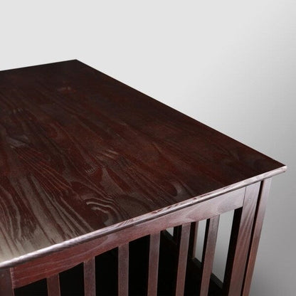 Wooden Pet Crate End Table with Lockable Door
