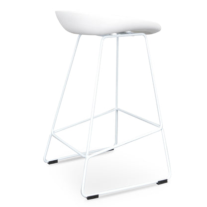 Allen 65cm Bar Stool - White