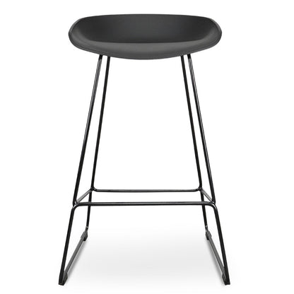 Allen 65cm Bar Stool - Full Black