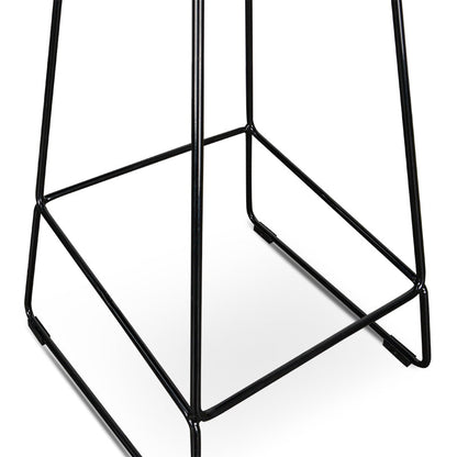 Allen 65cm Bar Stool - Full Black