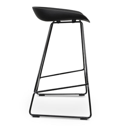 Allen 65cm Bar Stool - Full Black