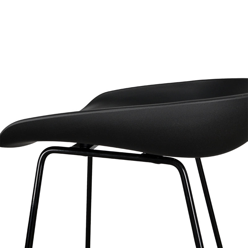Allen 65cm Bar Stool - Full Black