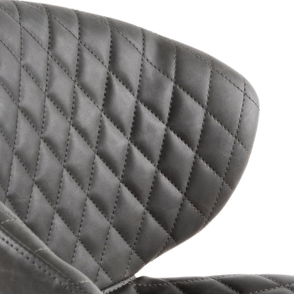 Amos Office Chair - Charcoal with White Base