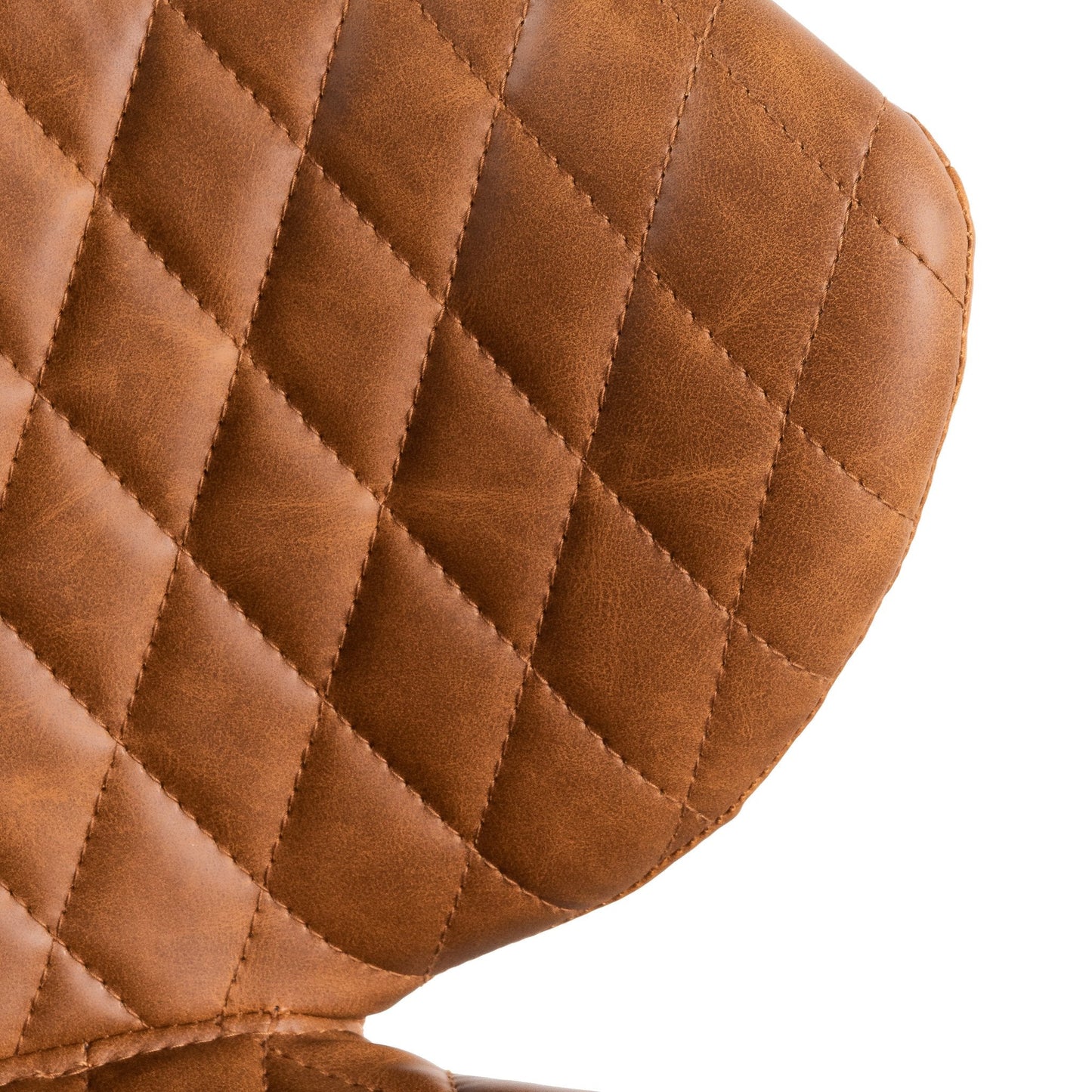 Amos Office Chair - Vintage Tan with Black Base