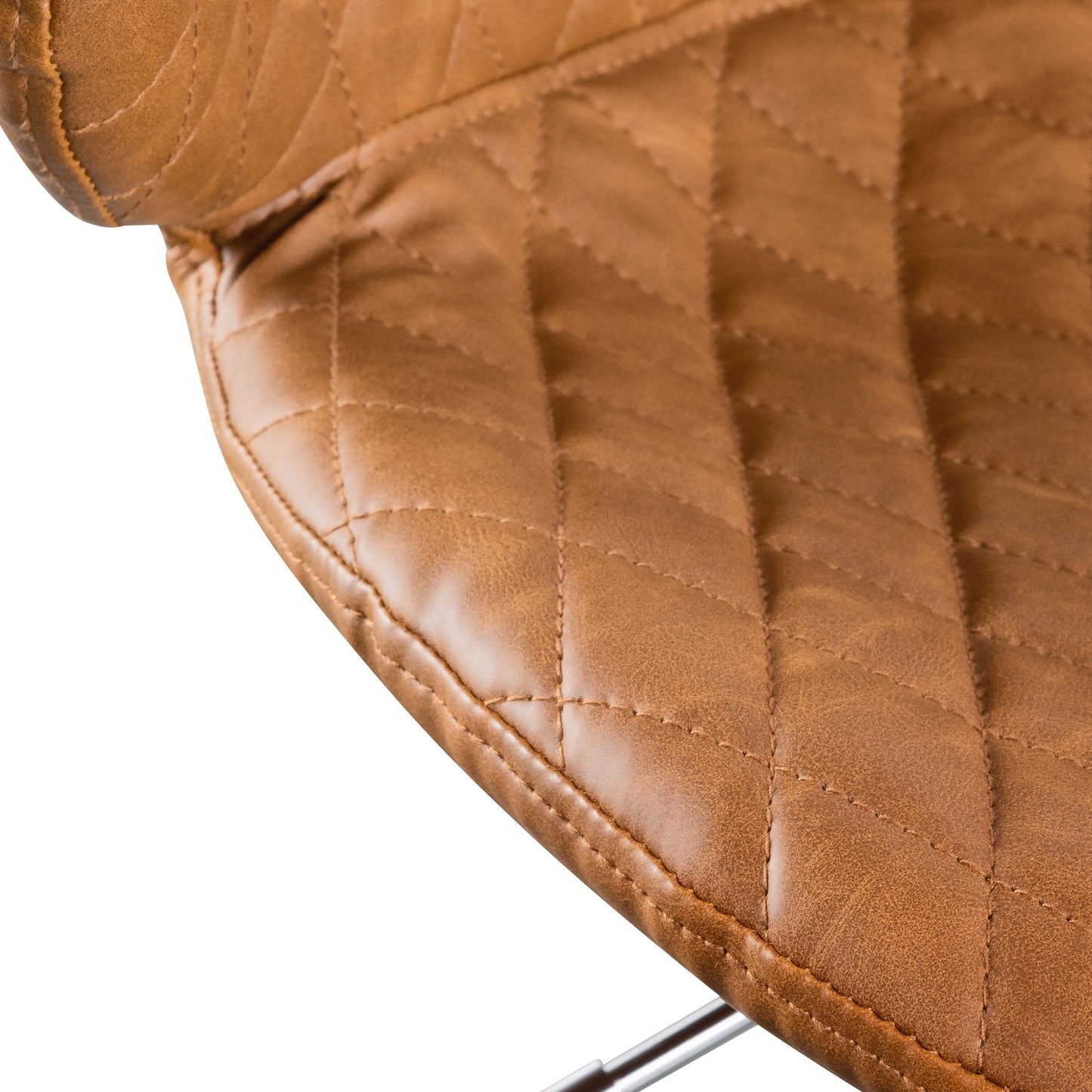 Amos Office Chair - Vintage Tan with Black Base