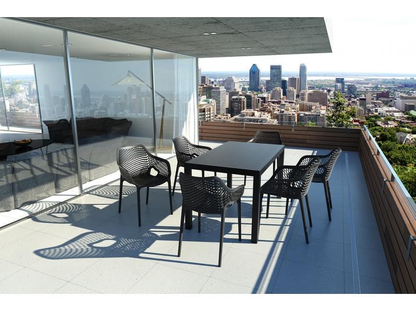 Aro Indoor / Outdoor Dining Armchair - Black