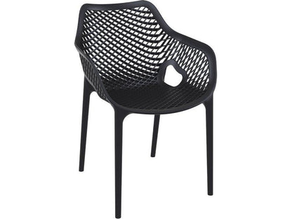 Aro Indoor / Outdoor Dining Armchair - Black