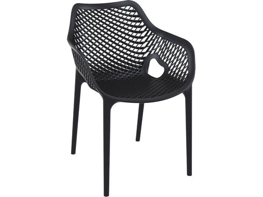 Aro Indoor / Outdoor Dining Armchair - Black
