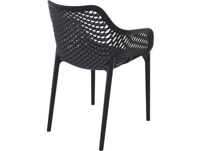 Aro Indoor / Outdoor Dining Armchair - Black
