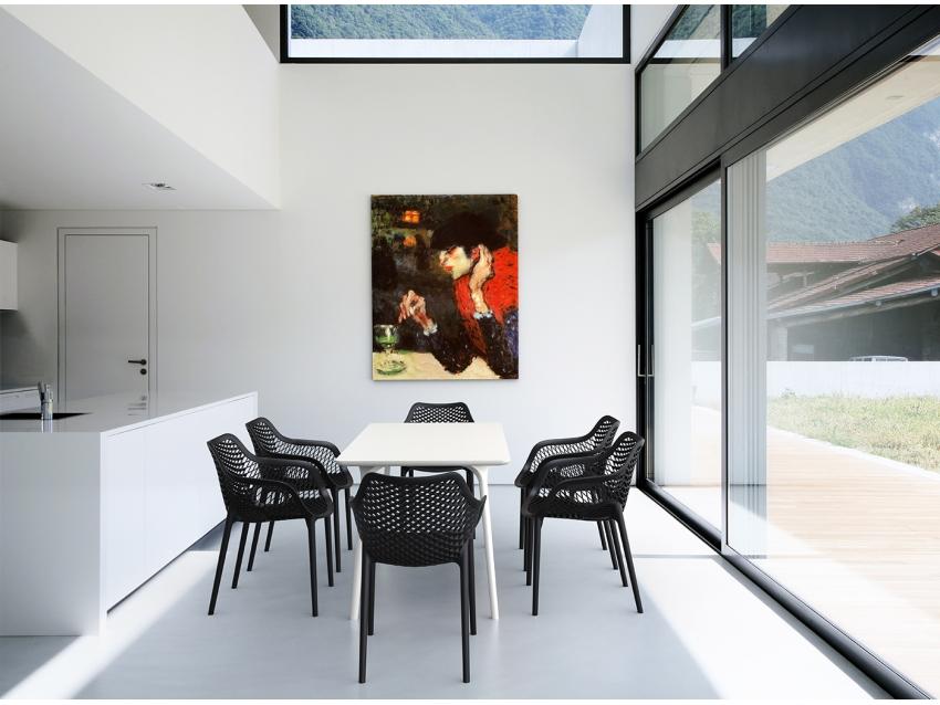 Aro Indoor / Outdoor Dining Armchair - Black