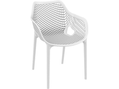 Aro Indoor / Outdoor Dining Armchair - White