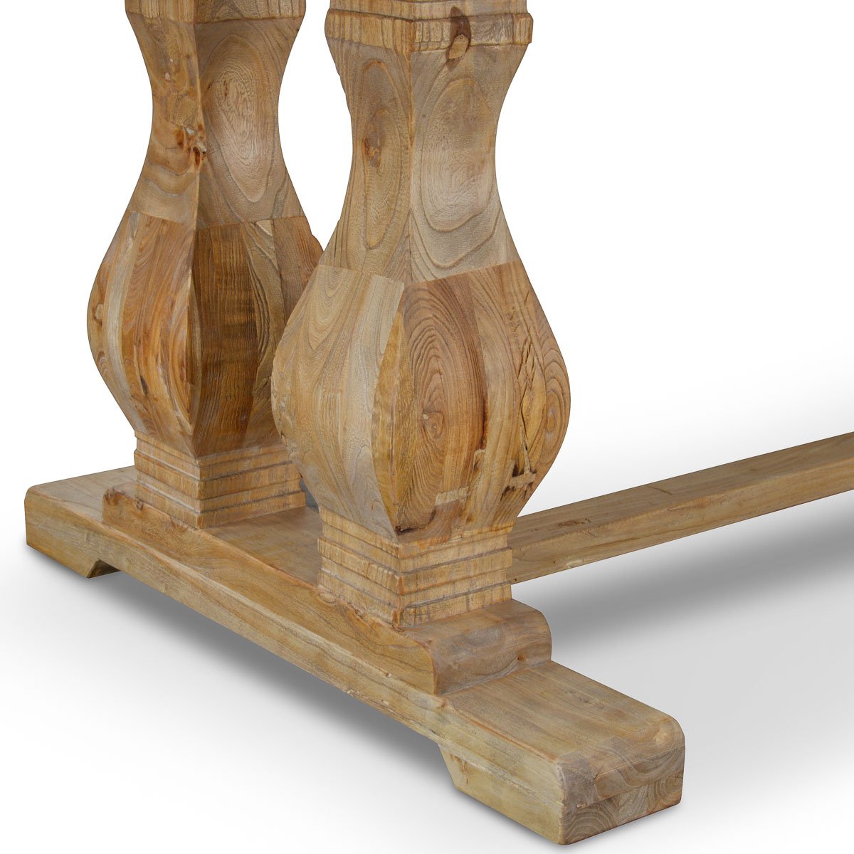 Artica Elm Wood Dining Table 2.4m - Rustic Natural