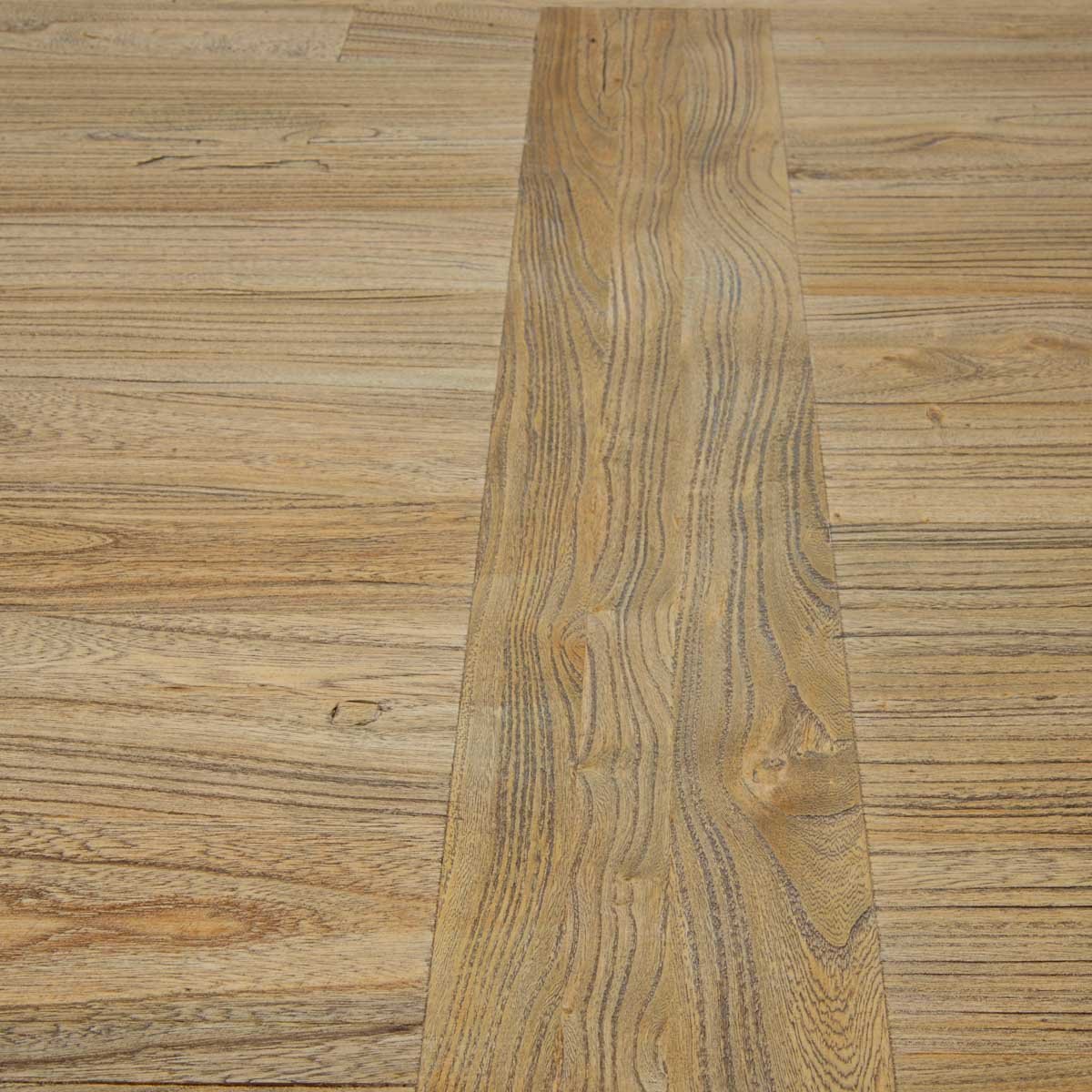 Artica Elm Wood Dining Table 2.4m - Rustic Natural