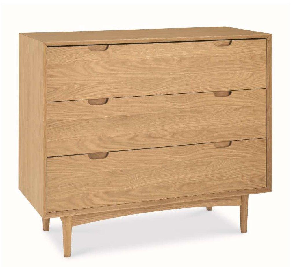 Asta 3 Drawer Chest Scandinavian Design - Natural