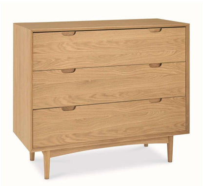 Asta 3 Drawer Chest Scandinavian Design - Natural