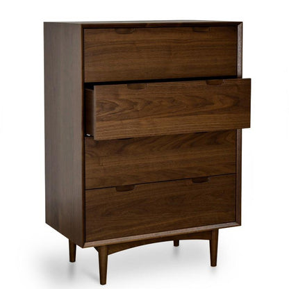 Asta 4 Drawer Chest Tallboy - Walnut