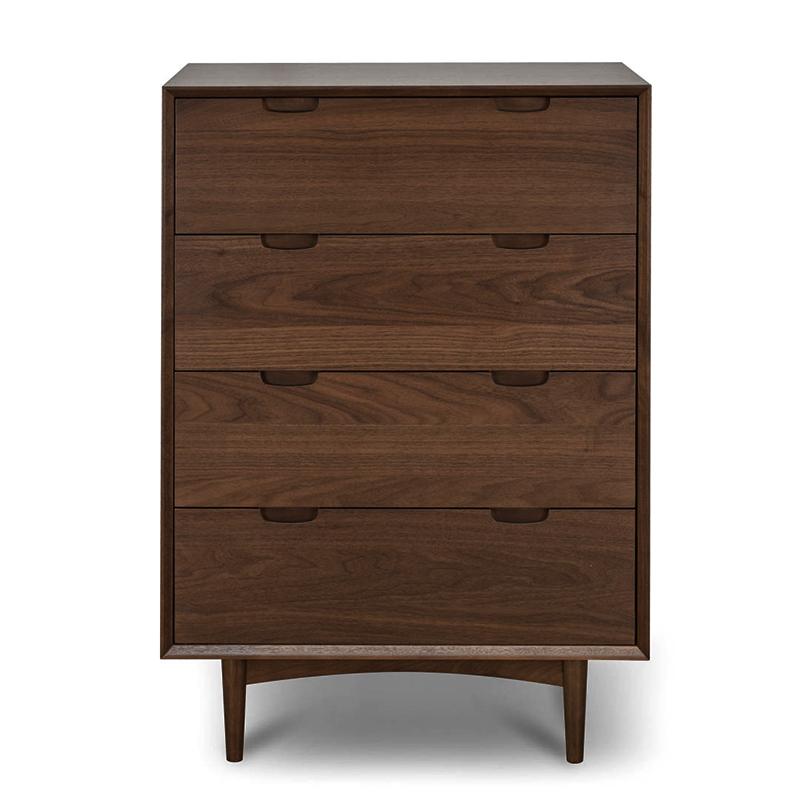 Asta 4 Drawer Chest Tallboy - Walnut