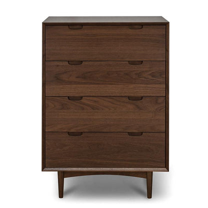 Asta 4 Drawer Chest Tallboy - Walnut