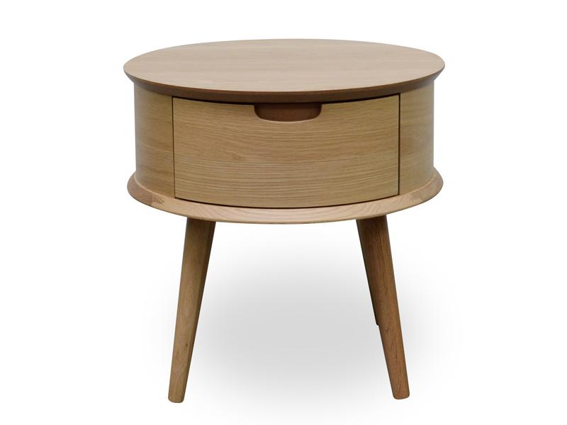 Asta Scandinavian Lamp Side Table - Natural