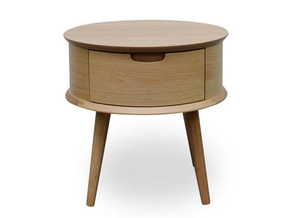 Asta Scandinavian Lamp Side Table - Natural