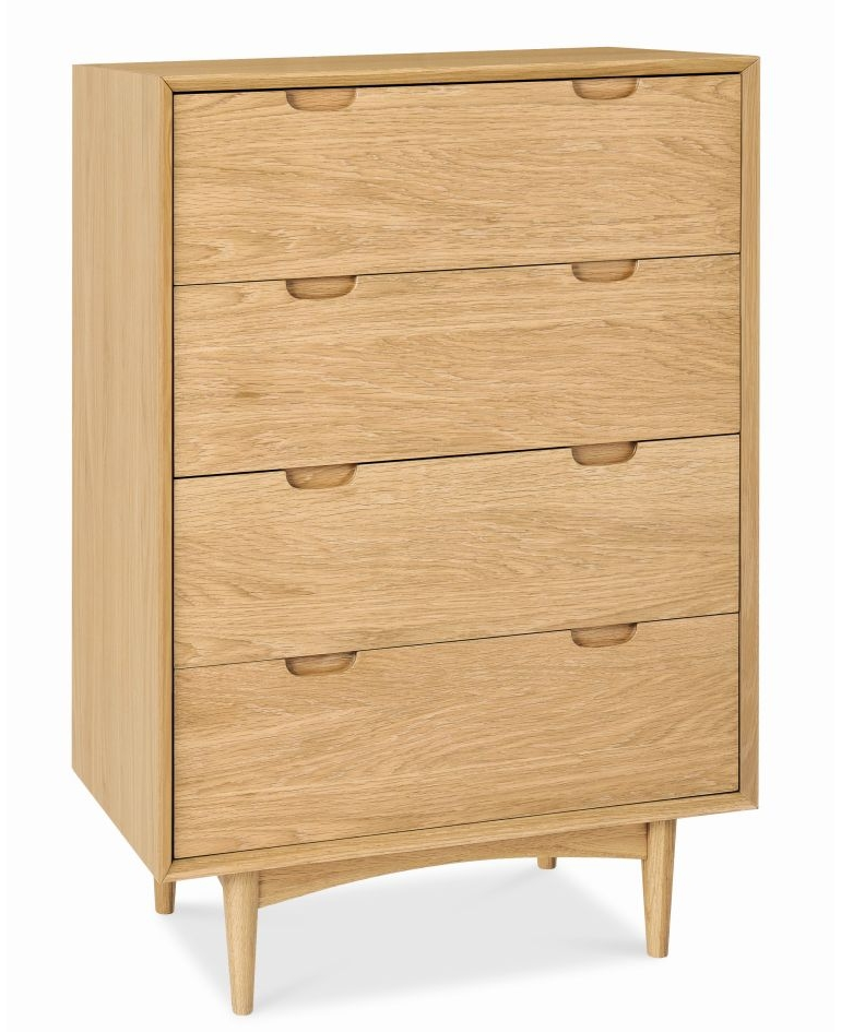 Asta 4 Drawer Chest Tallboy - Natural