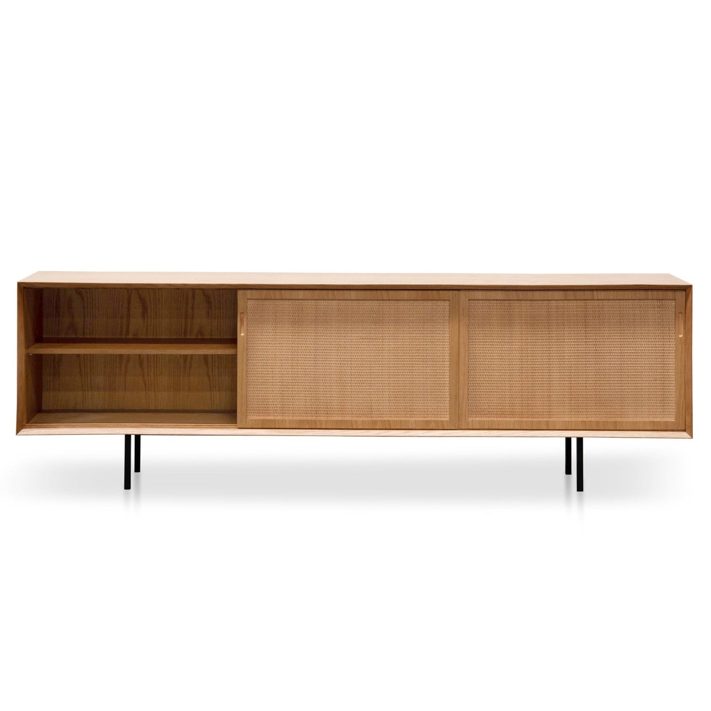 Bolton 2.2m Wooden TV Unit - Natural - Last One