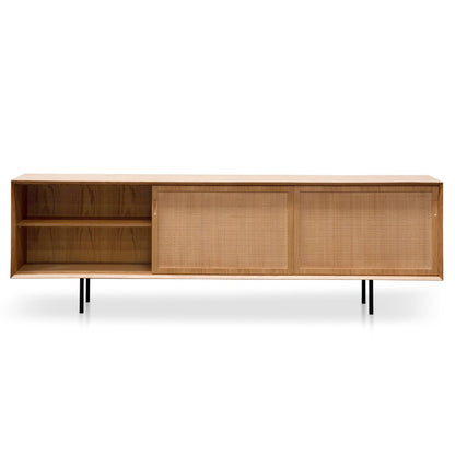 Bolton 2.2m Wooden TV Unit - Natural - Last One