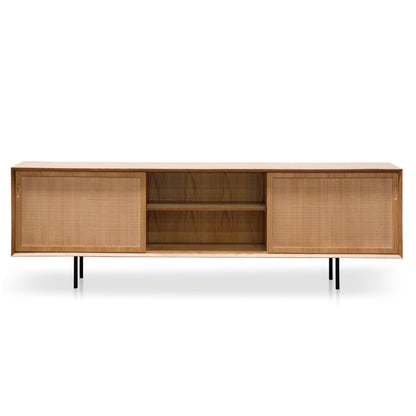 Bolton 2.2m Wooden TV Unit - Natural - Last One