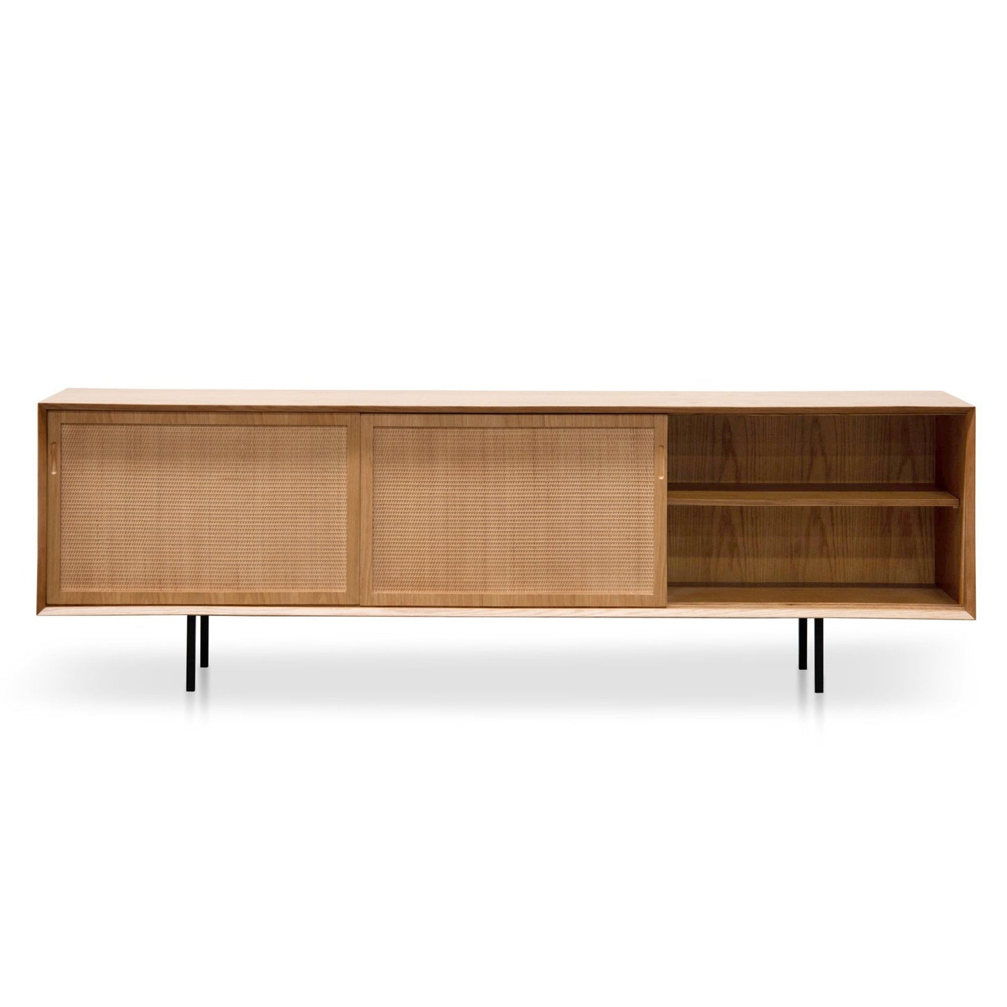 Bolton 2.2m Wooden TV Unit - Natural - Last One