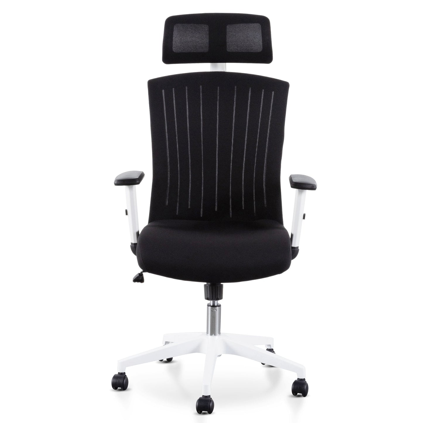 Caleb Mesh Office Chair - Black and White