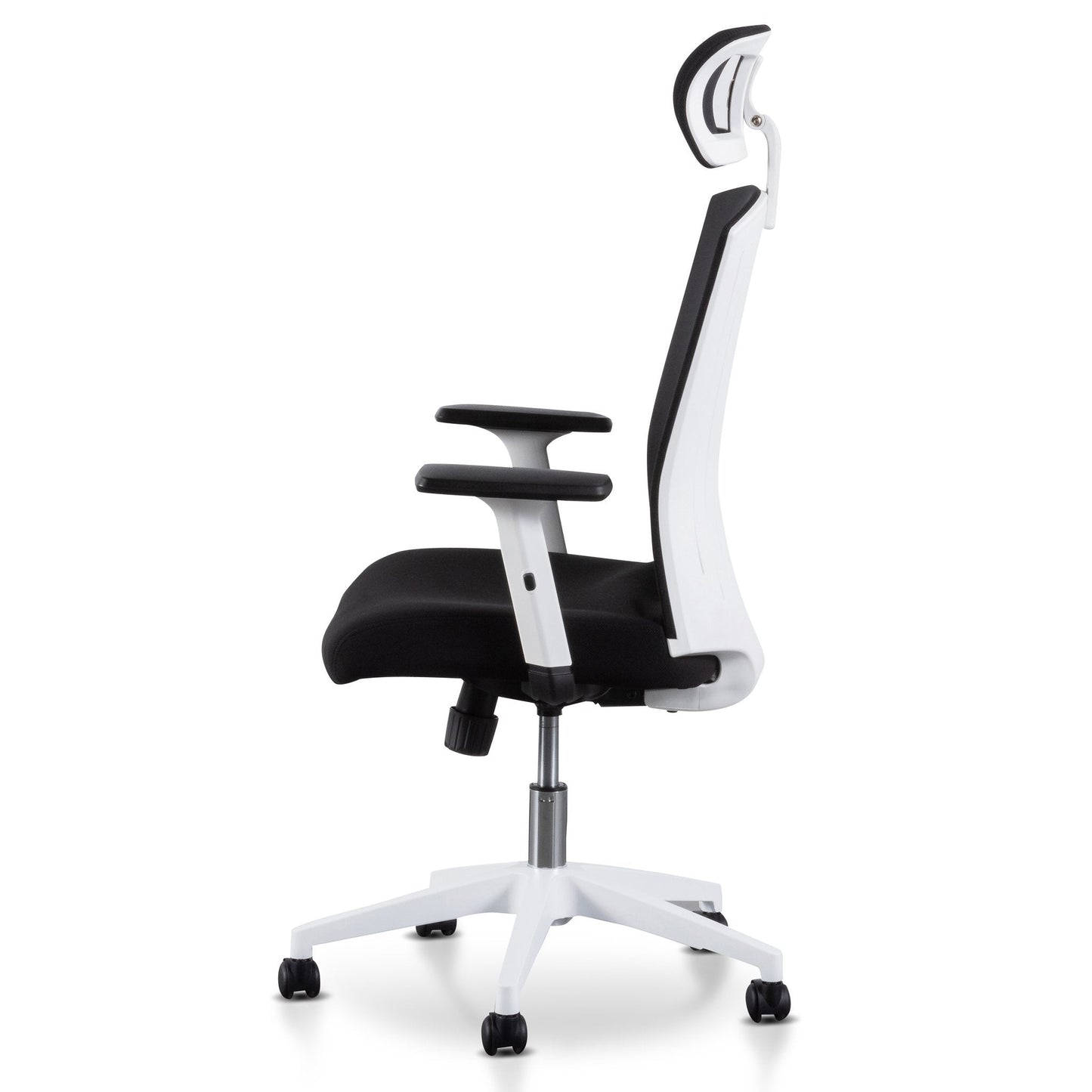 Caleb Mesh Office Chair - Black and White