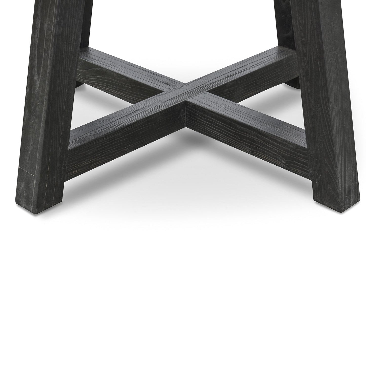 Clearance - Carlson 130cm Black Marble Dining Table with Glass Top.