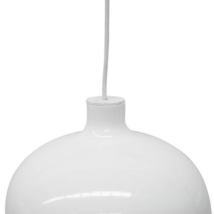 Clearance - Fontain Cylinder Pendant Lamp - Rose Gold - White