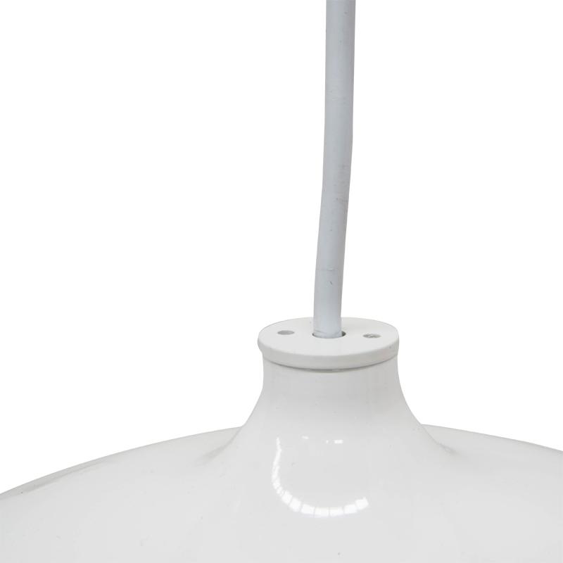 Clearance - Fontain Wide Pendant Lamp - Rose Gold - White