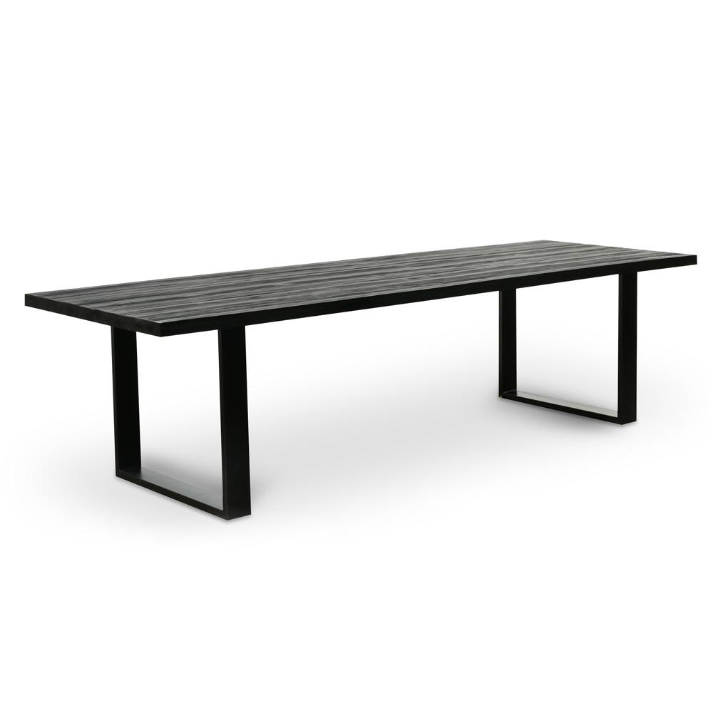 Craig Reclaimed Wood 2.8m Dining Table - Black