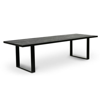 Craig Reclaimed Wood 2.8m Dining Table - Black