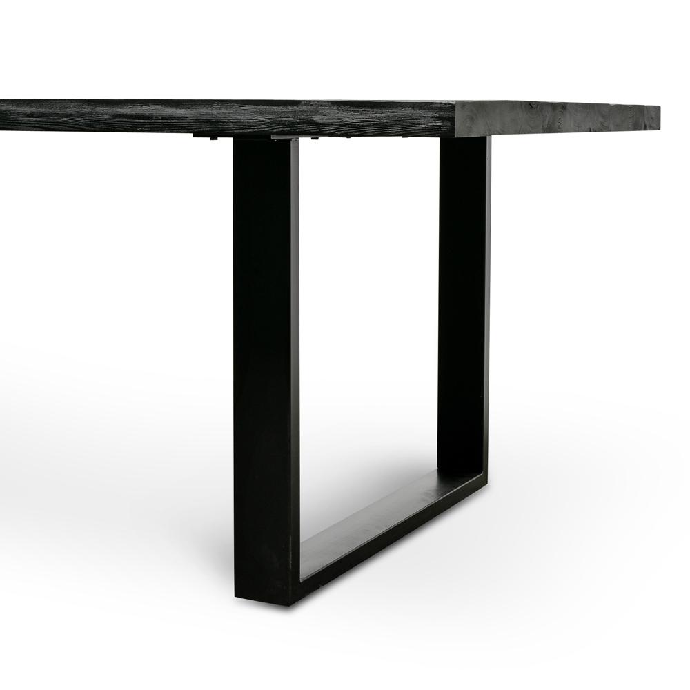 Craig Reclaimed Wood 2.8m Dining Table - Black