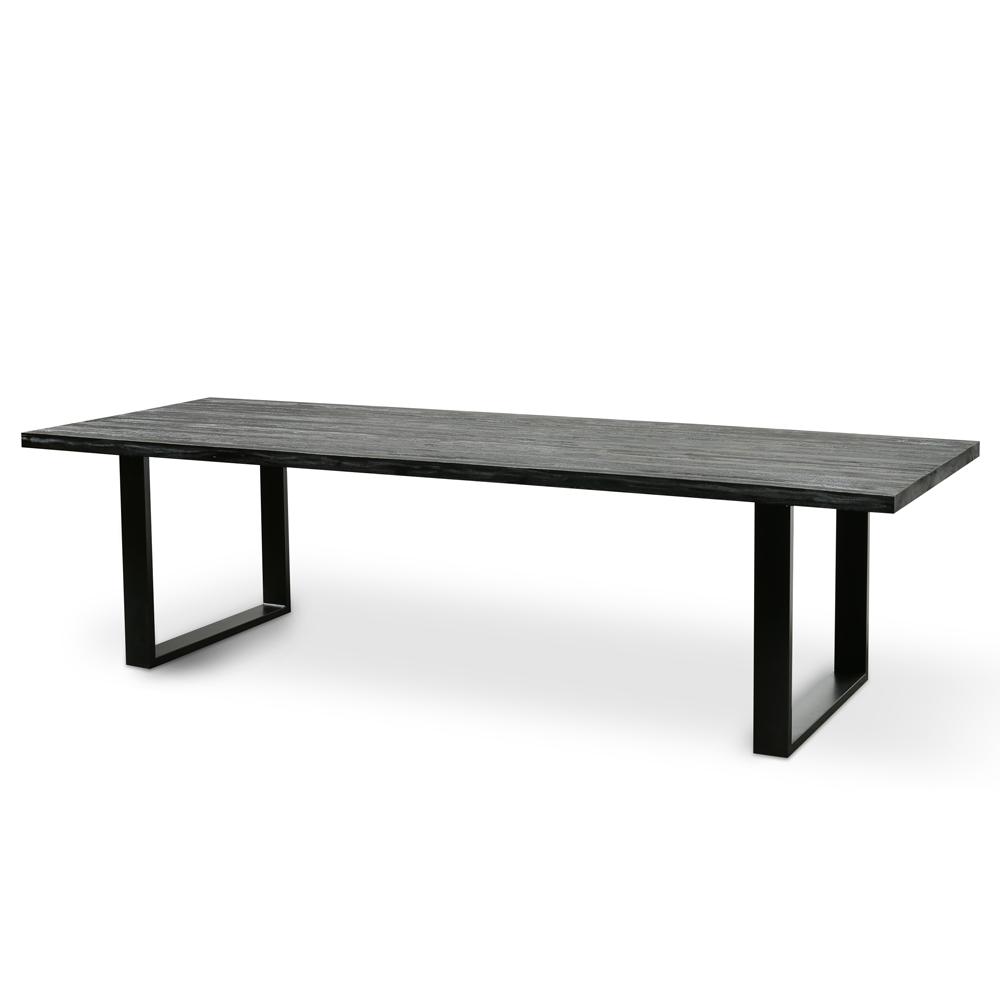 Craig Reclaimed Wood 2.8m Dining Table - Black