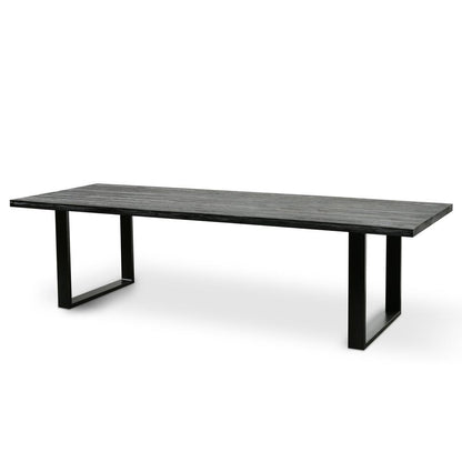 Craig Reclaimed Wood 2.8m Dining Table - Black
