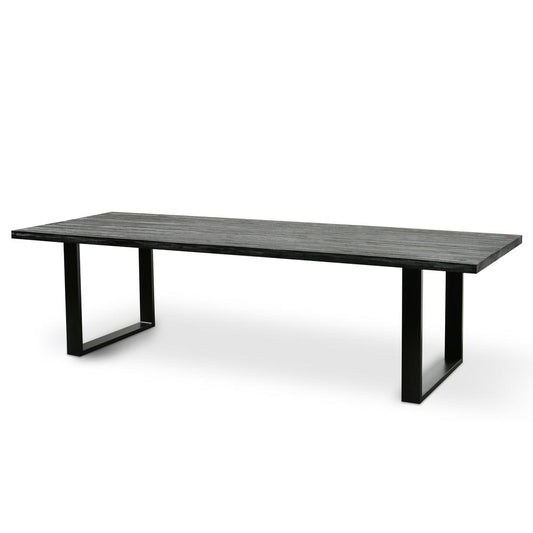 Craig Reclaimed Wood 2.8m Dining Table - Black