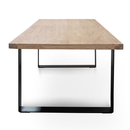 Dalton Reclaimed Wood 1.98m Dining Table - Rustic Natural