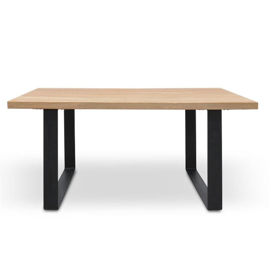 Dalton Reclaimed Elm Wood 1.7m Dining Table - Rustic Natural